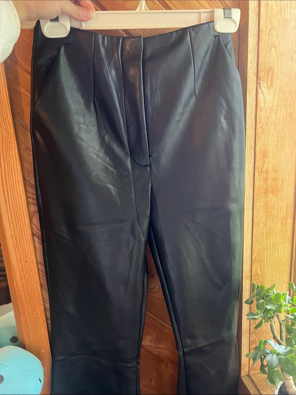 Abercrombie & Fitch Black Vegan Leather Pants